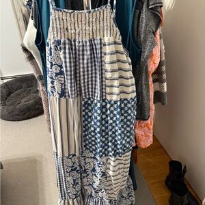 Universal Thread Blue and White Gingham Dress